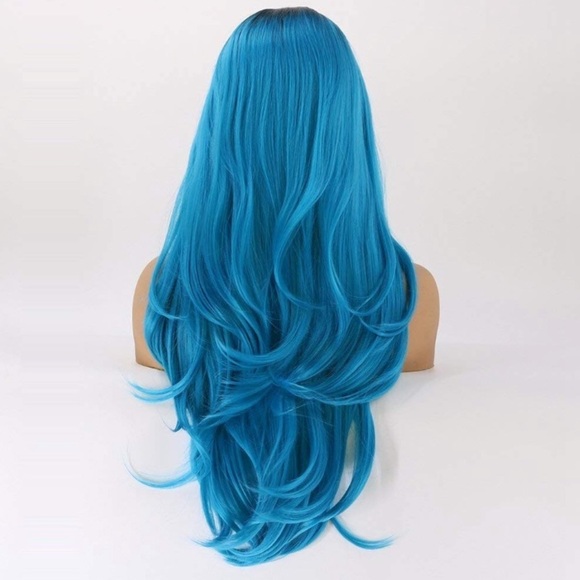 💕Misty Blue OMBRÉ 24” LACE FRONT  WIG *NWT*